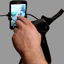 cell phone camera mount shooting stick bipod